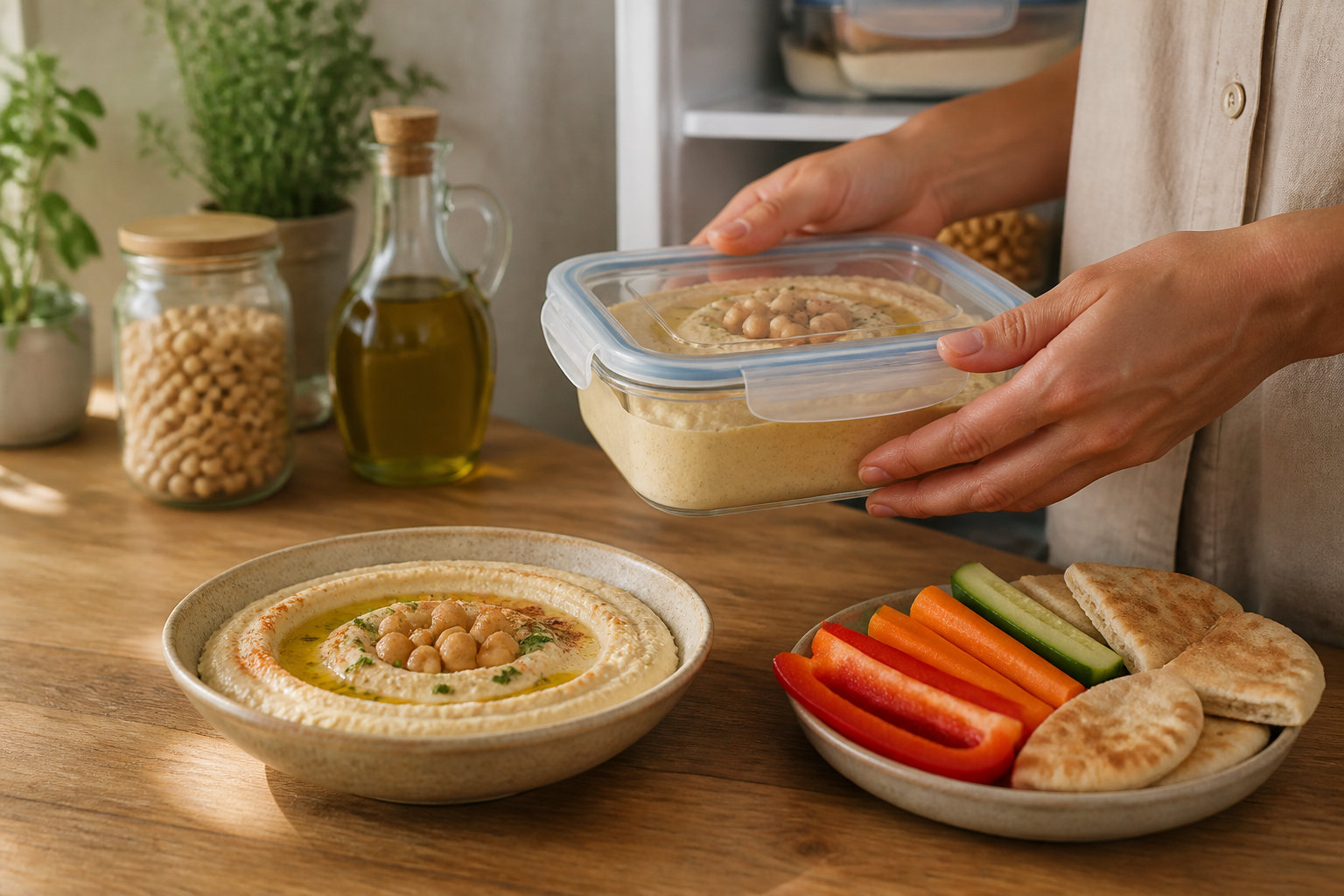 Savourer et conserver ton houmous sans aucun gaspillage